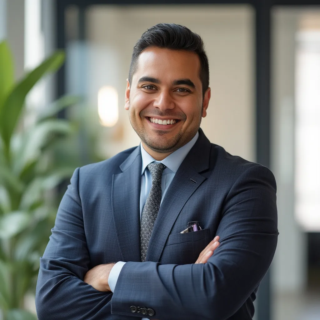 Retrato de Alejandro Morales, Director General